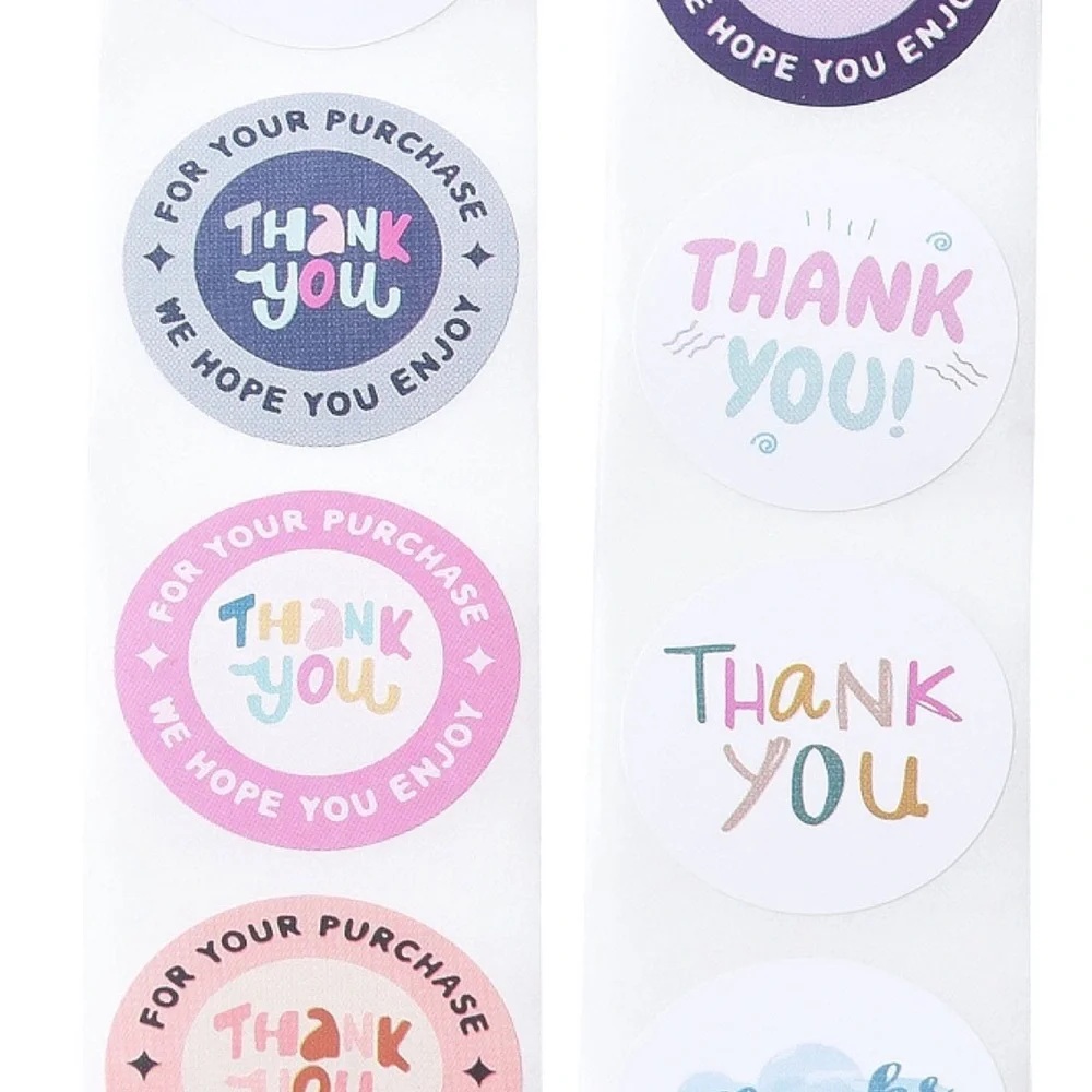 500 Thank You Stickers, Thanks, We Hope You Enjoy, #9